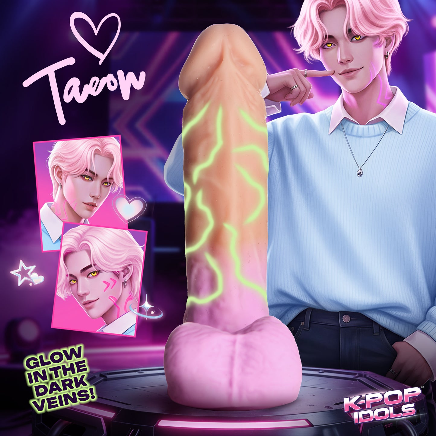 Taeon 7.1" Silicone Dildo