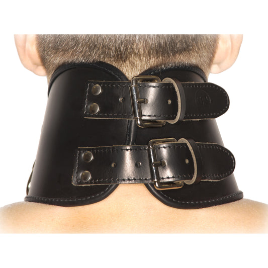 Strict Leather BDSM Posture Collar - MediumLarge