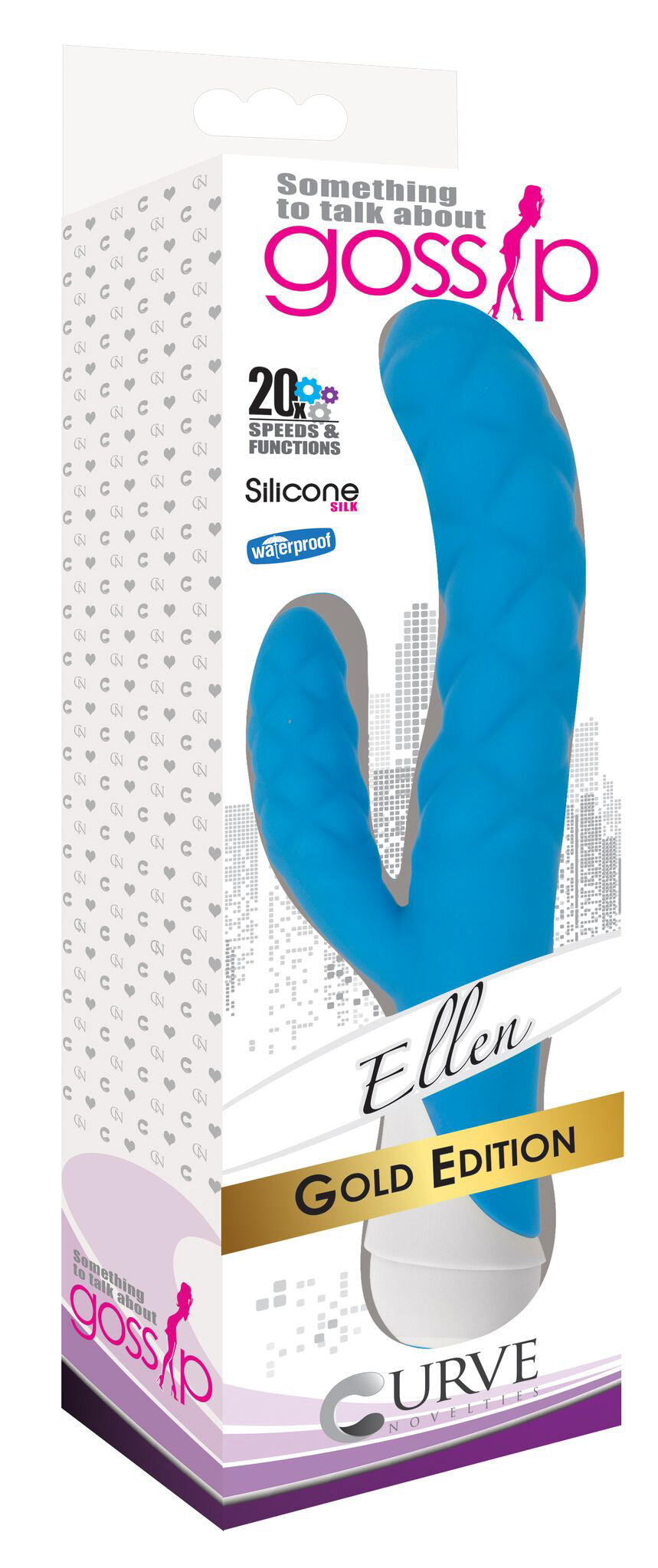 Ellen 20x Silicone Vibrator ��� Blue