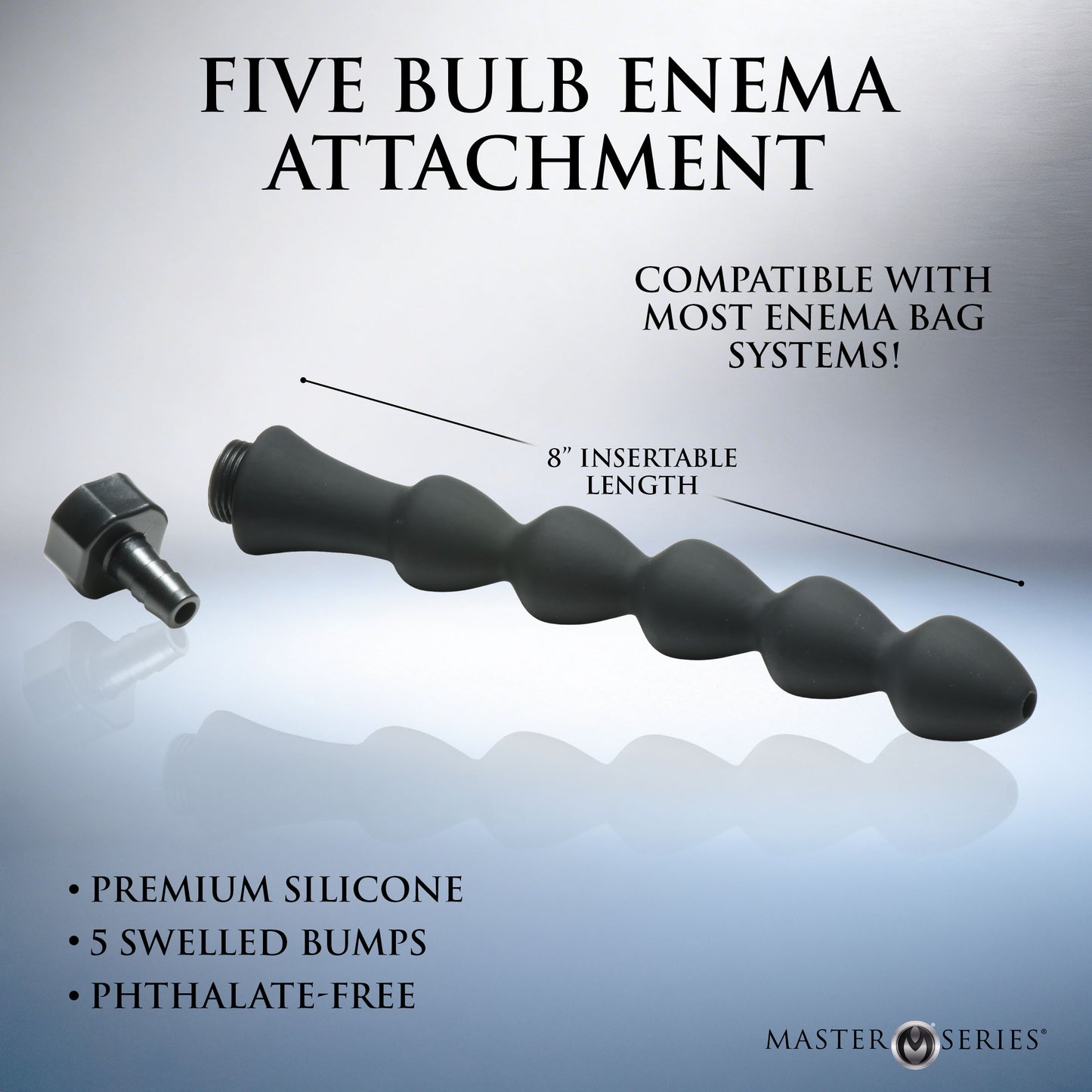 Canal 5 Bulb Silicone Enema Attachment