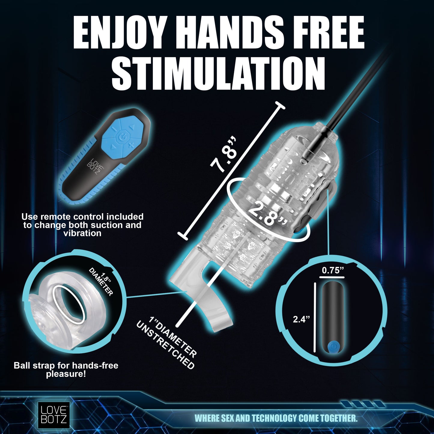 The Milker Pro Edition with Automatic Stroking, Suction and Vibration