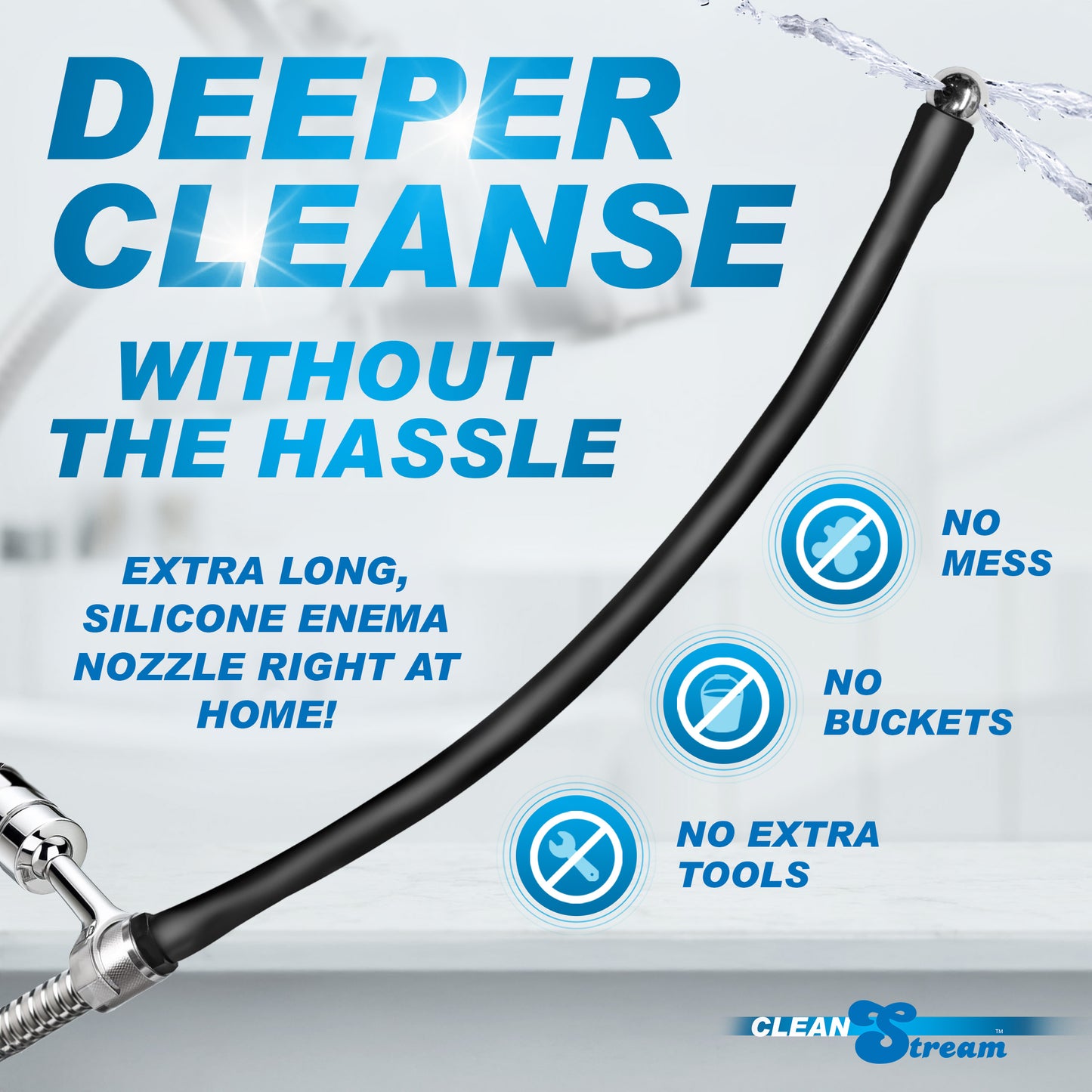 Premium Silicone Enema Hose - 1 Meter