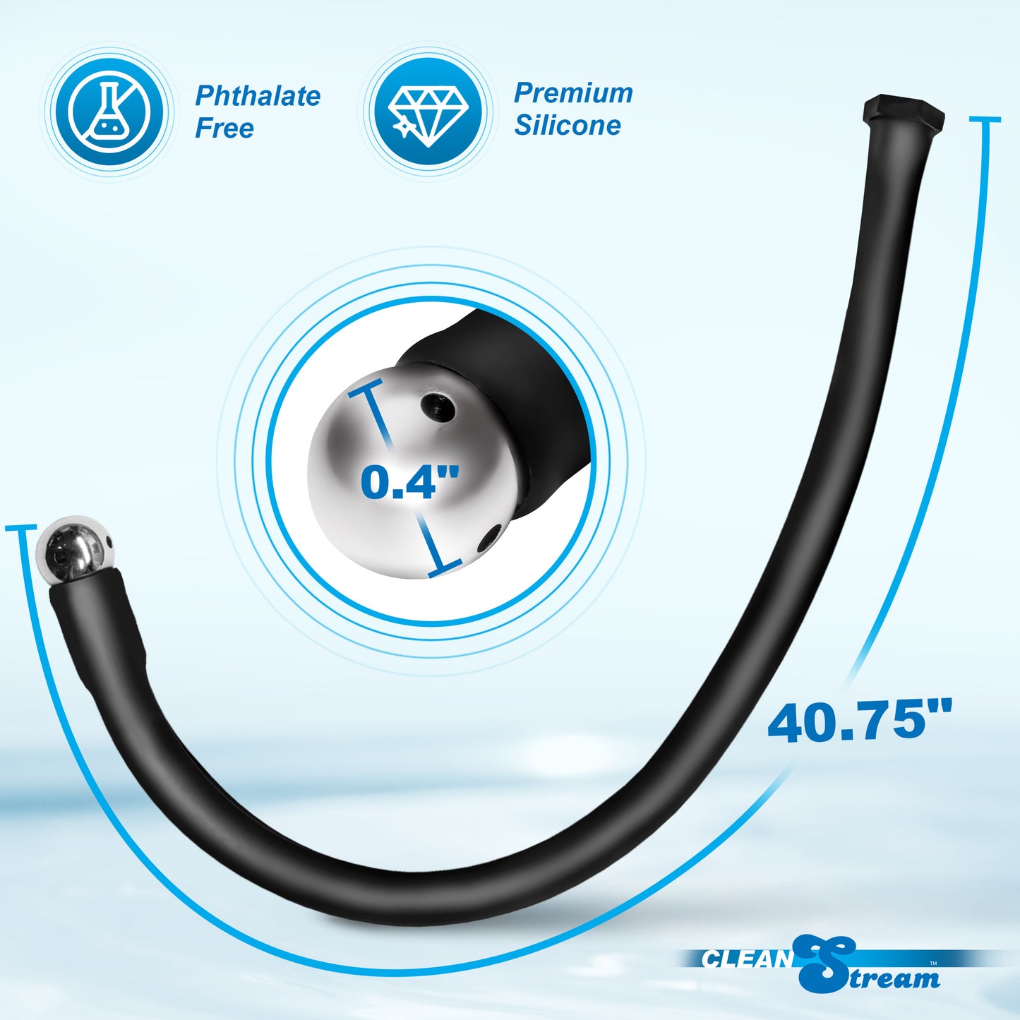 Premium Silicone Enema Hose - 1 Meter