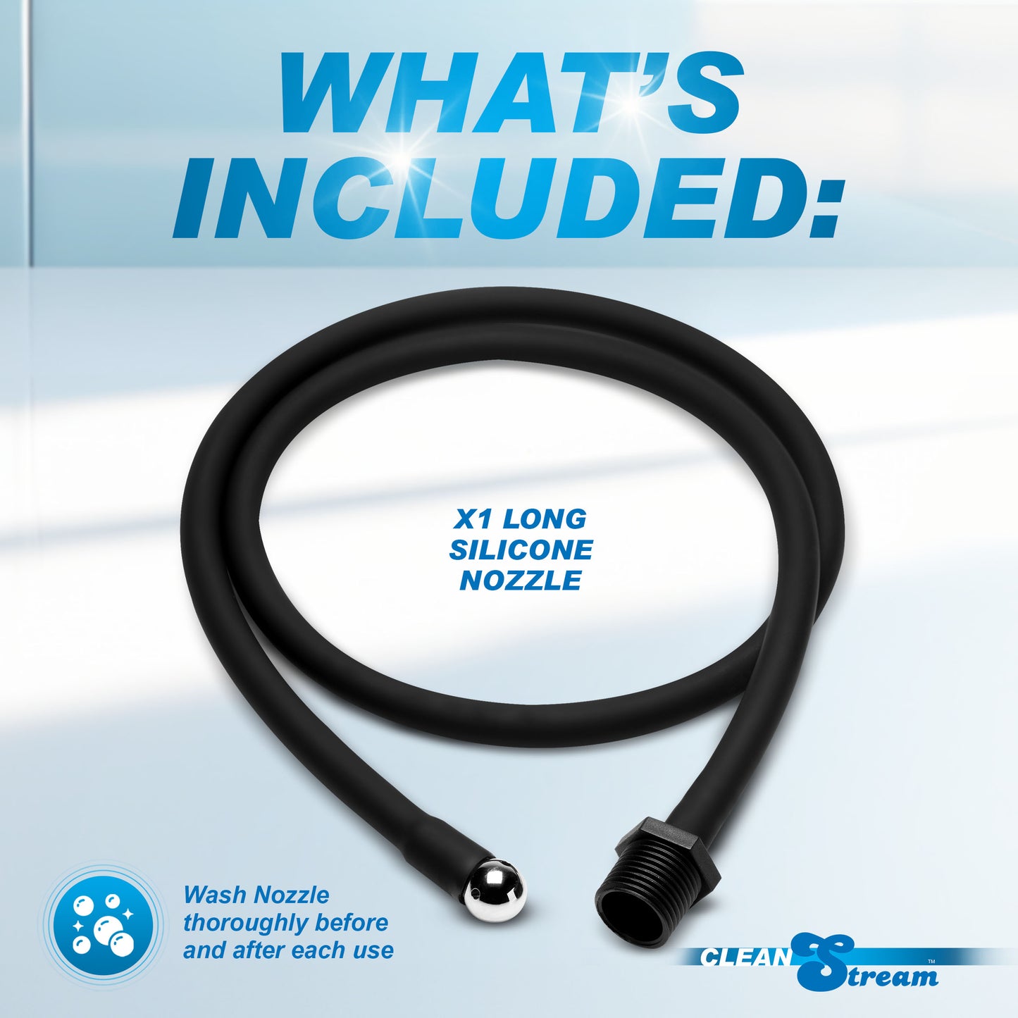 Premium Silicone Enema Hose - 1 Meter