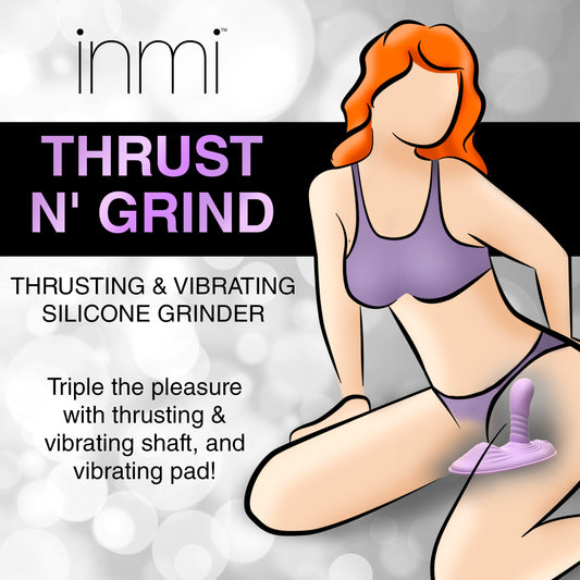 Thrust n' Grind Thrusting and Vibrating Silicone Sex Grinder