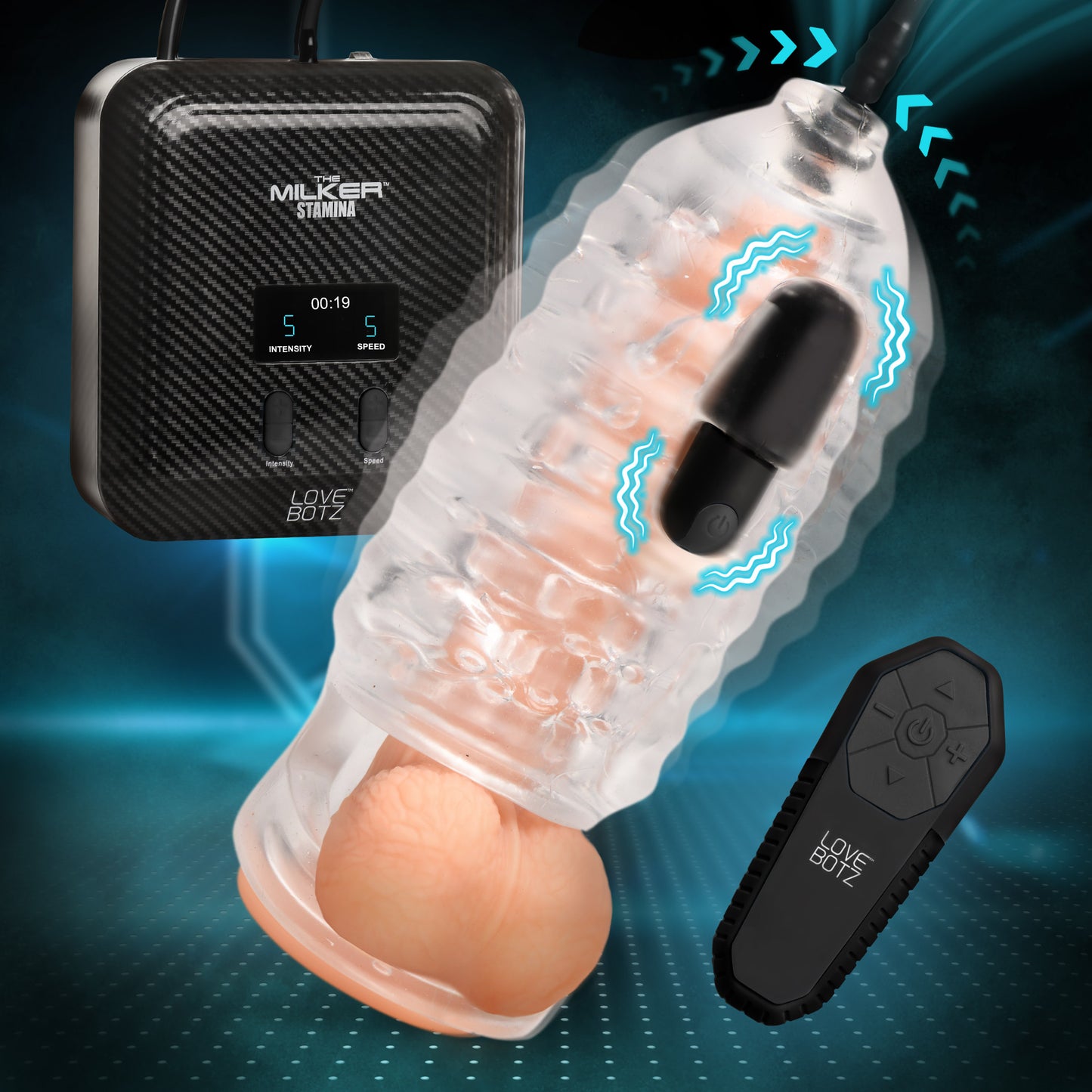 The Milker Stamina with Automatic Stroking, Suction and Vibration