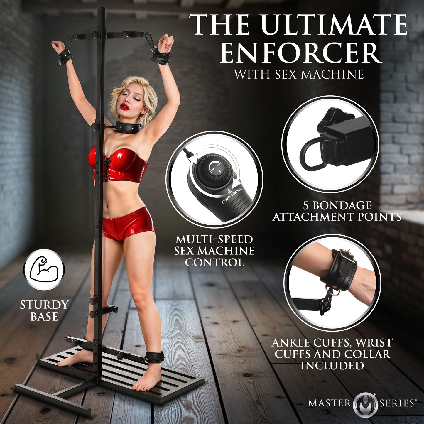 Ultimate Enforcer Forced Orgasm Tower with Sex Machine