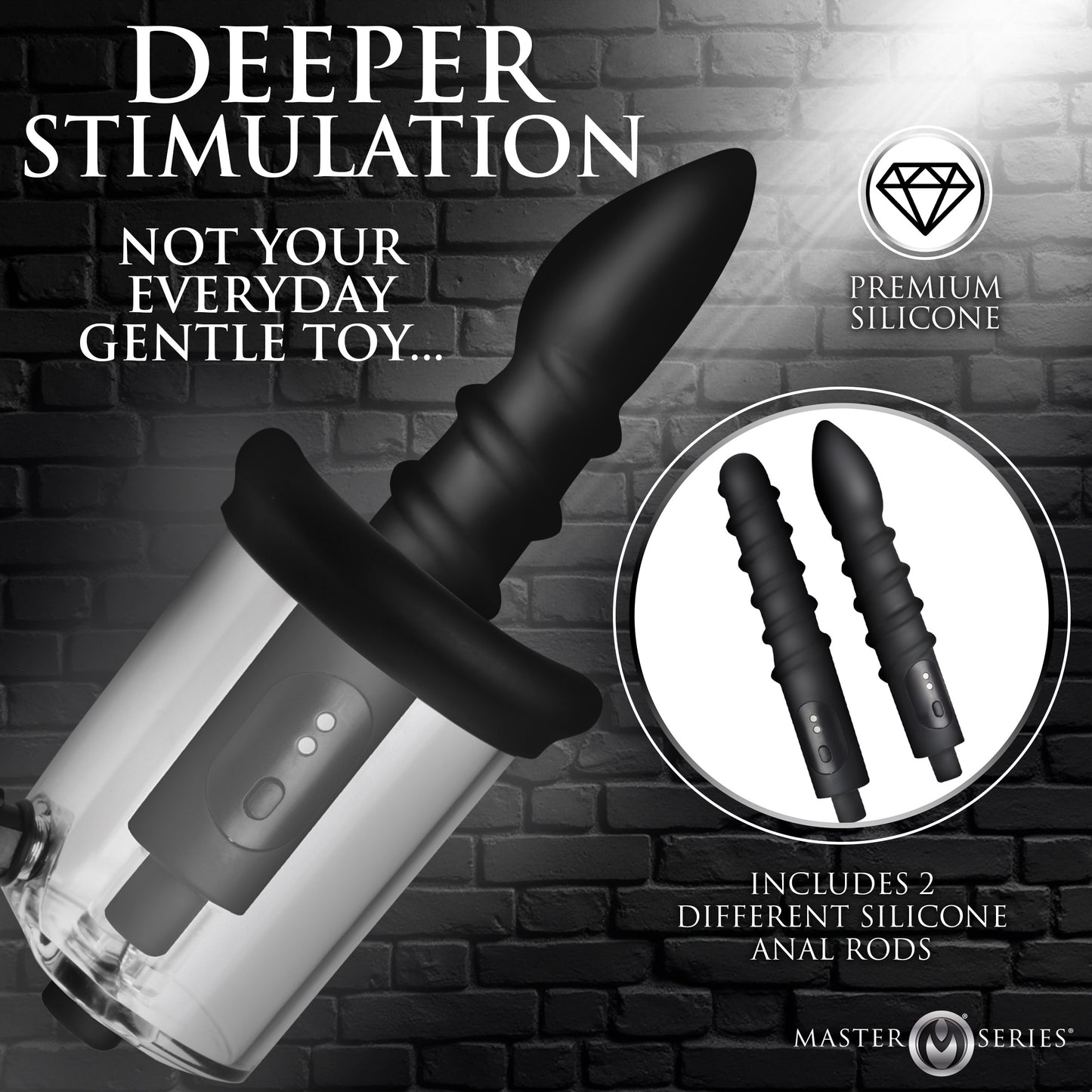 Rosebud Driller Deluxe Set Vibrating Silicone Rosebud Pump