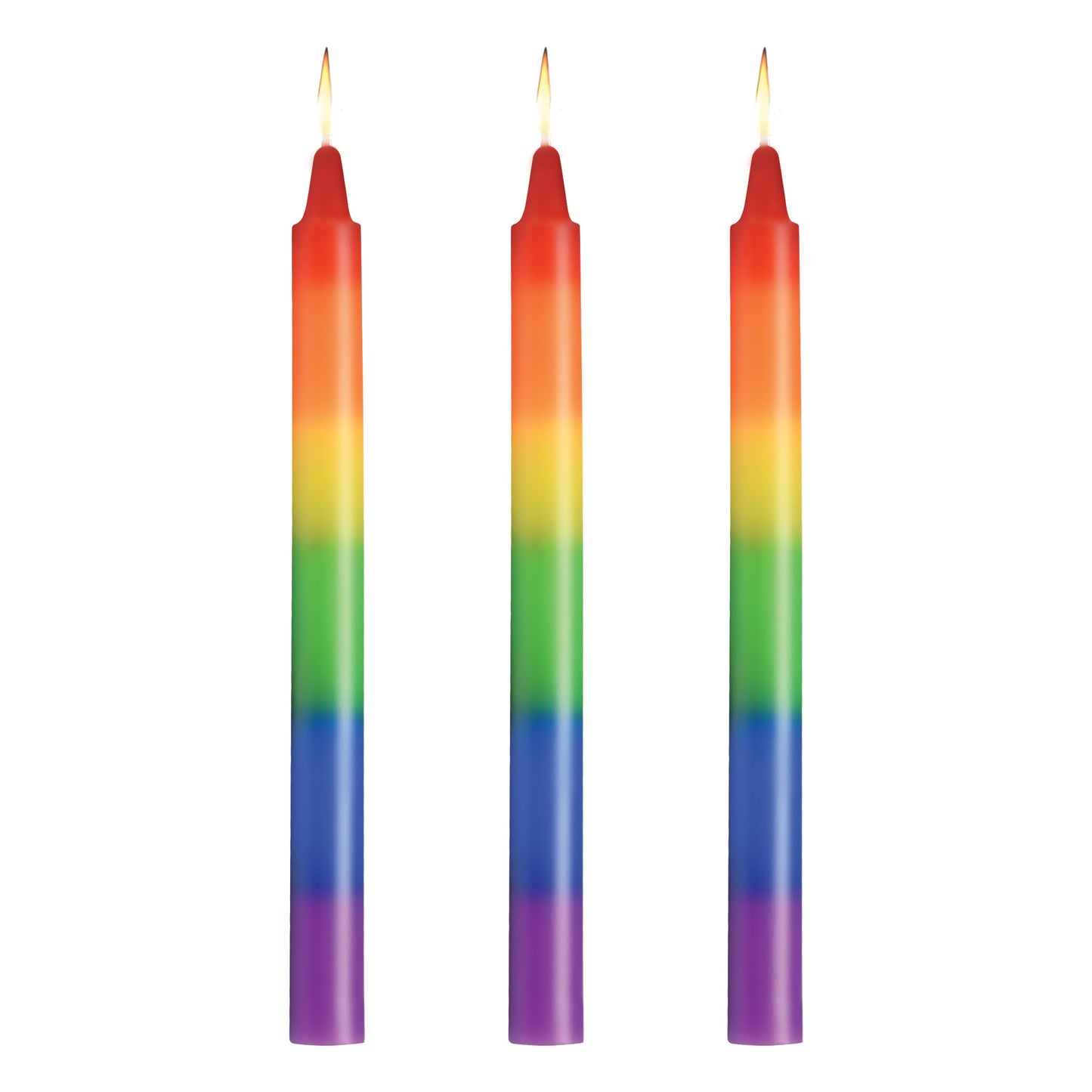 Pride Candles Rainbow Drip Candle Set of 3