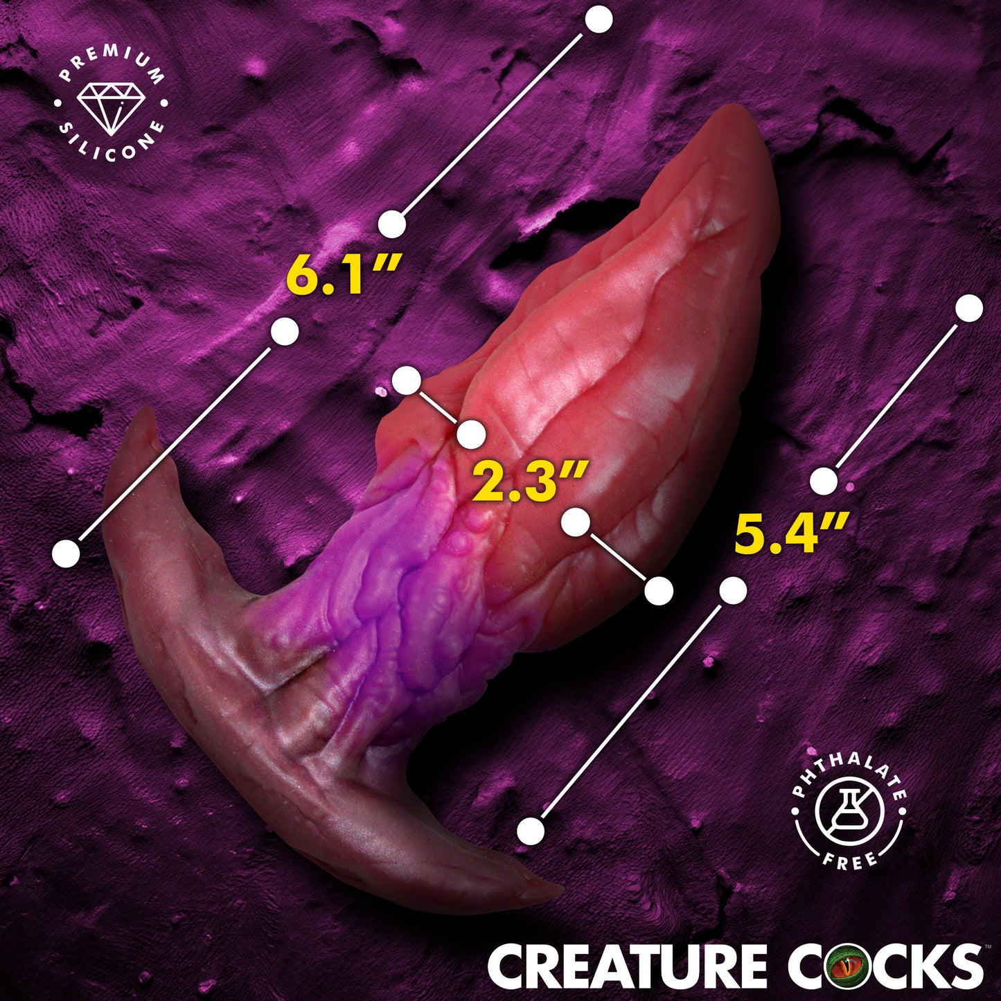 Crawler Silicone Butt Plug - Large