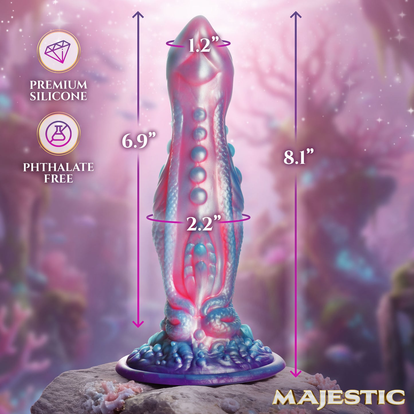 Delphine Mermaid Silicone Dildo