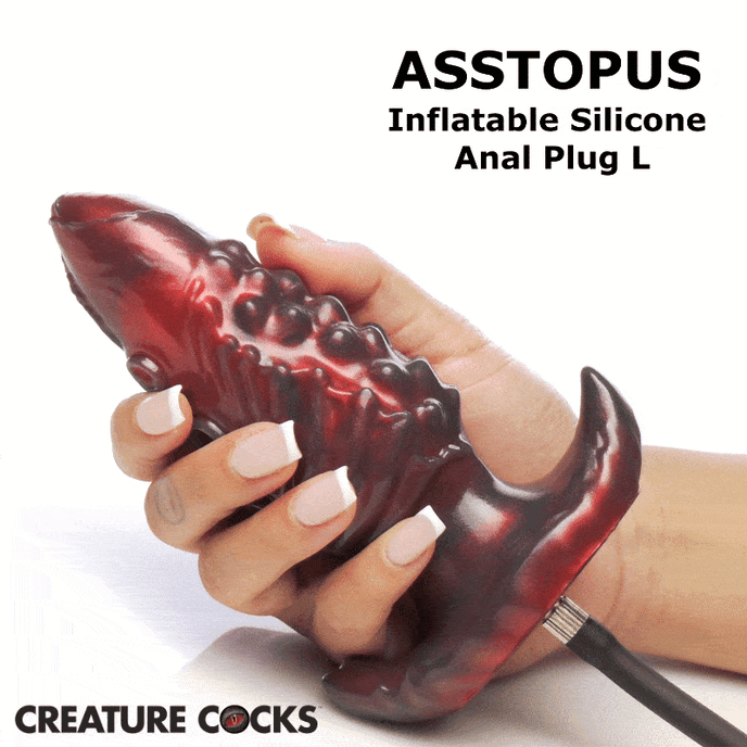Asstopus Tentacle Inflatable Silicone Anal Plug - Medium