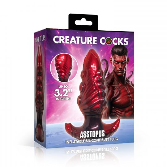 Asstopus Tentacle Inflatable Silicone Anal Plug - Medium