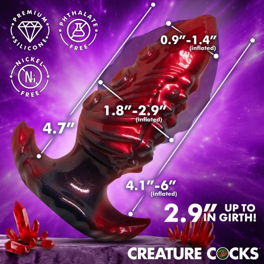 Asstopus Tentacle Inflatable Silicone Anal Plug - Medium