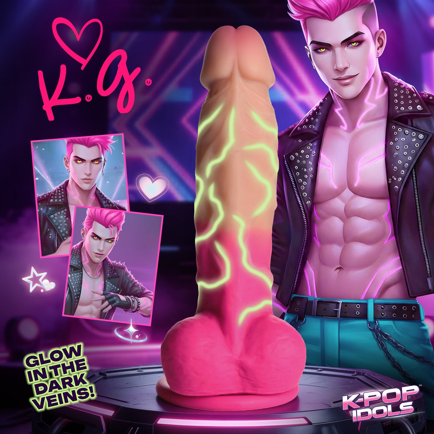 K.G. 7.3" Silicone Dildo