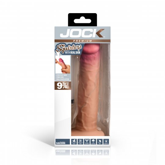 8.75" Ejaculating Silicone Dildo w/ Balls
