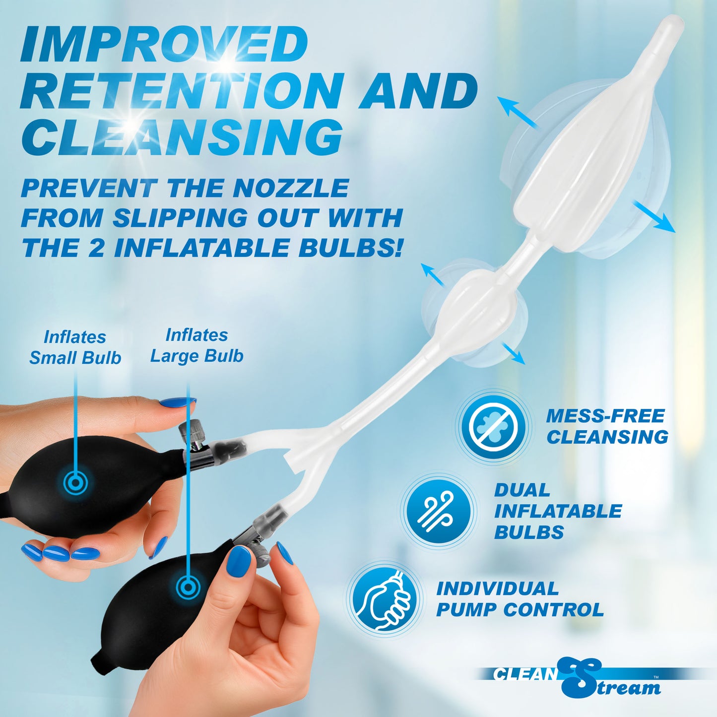 CleanStream Silicone Double Bulb Nozzle