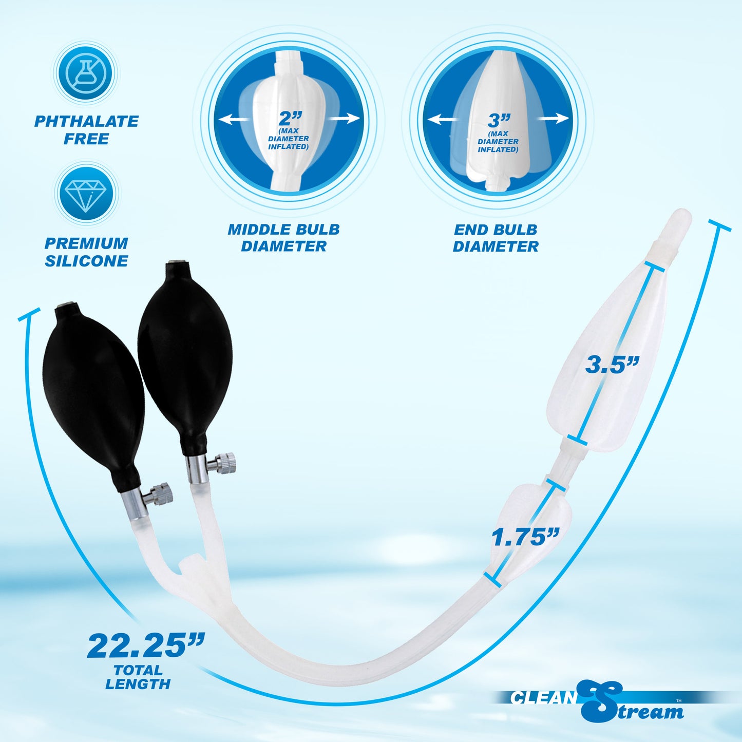 CleanStream Silicone Double Bulb Nozzle