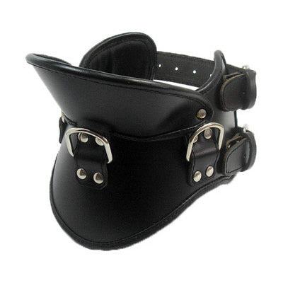 Strict Leather BDSM Posture Collar - MediumLarge
