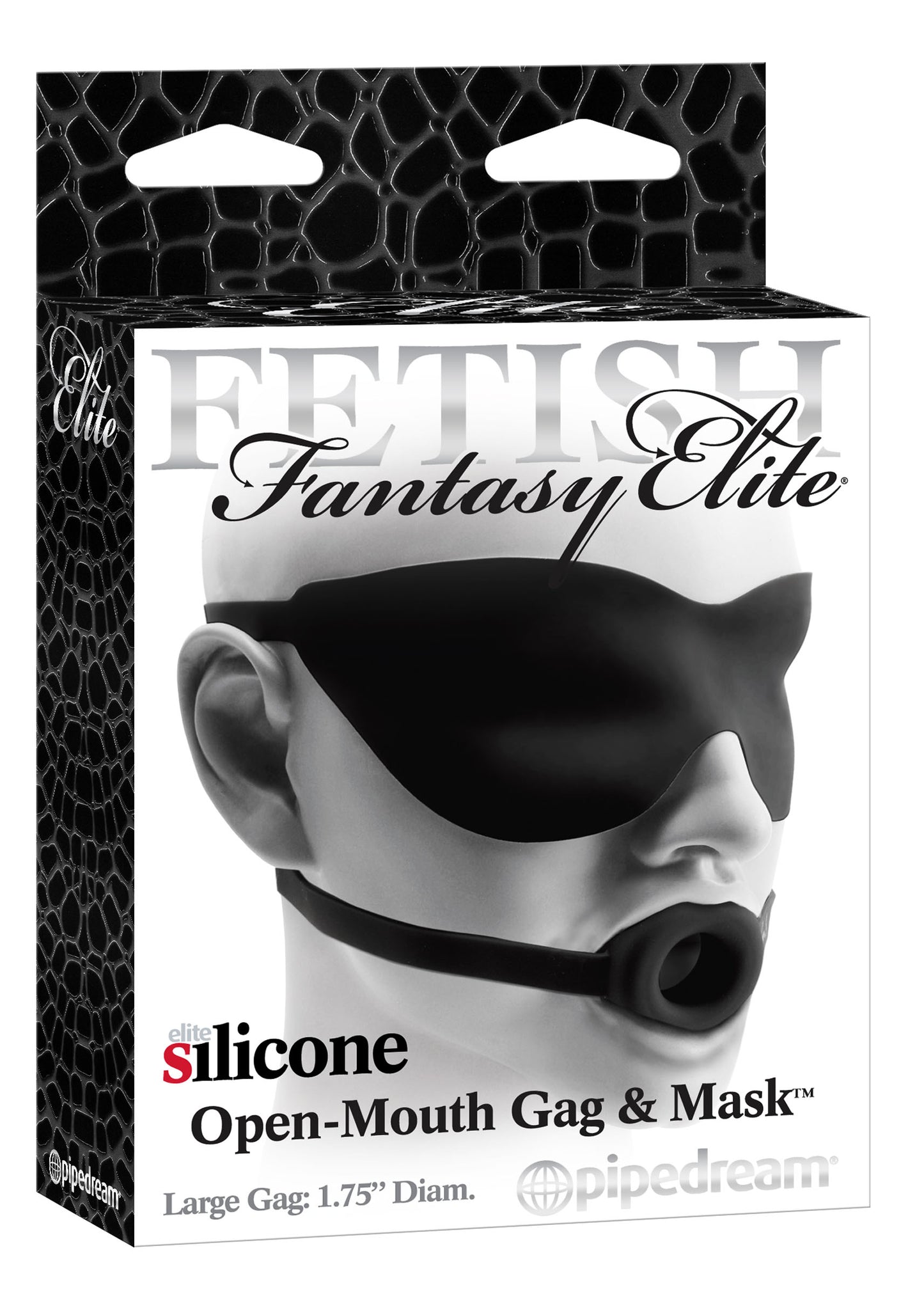 Fetish Fantasy Elite Silicone Open-Mouth Gag and Mask