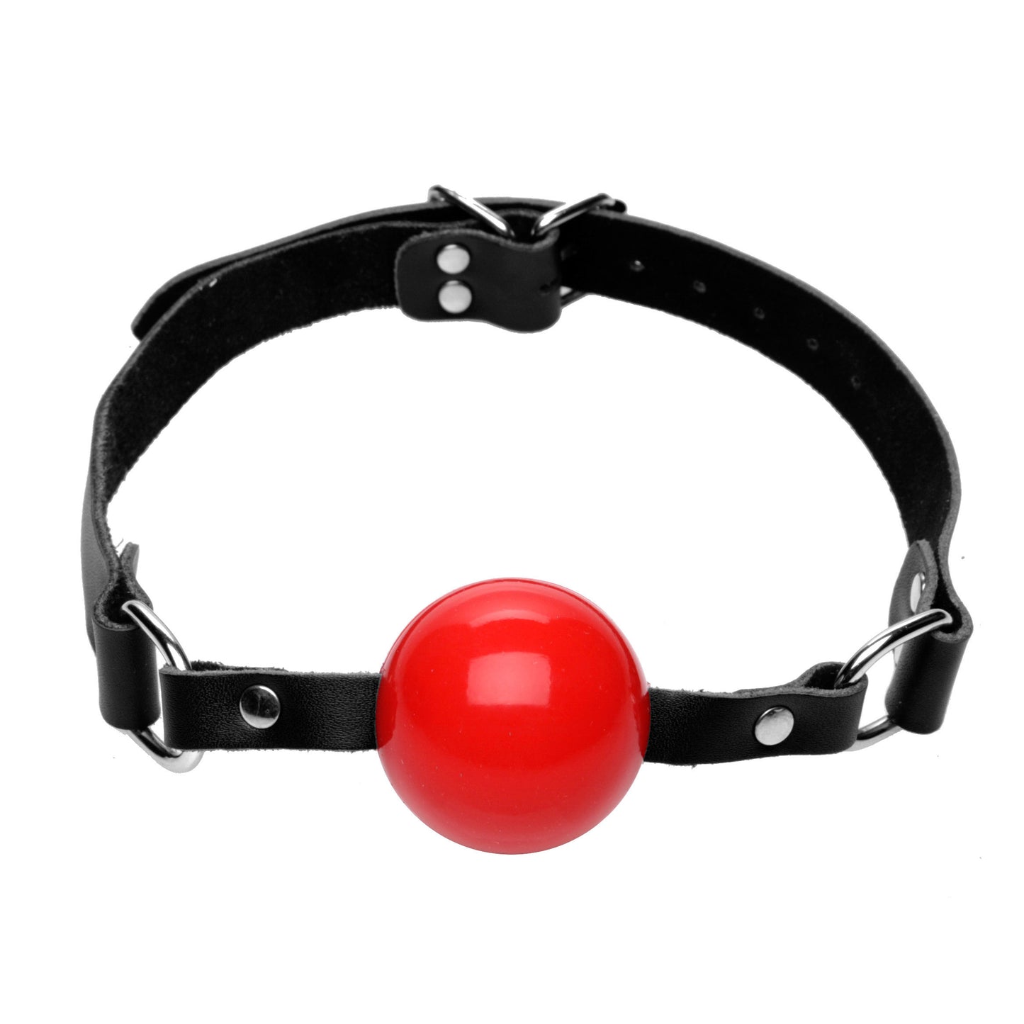 Silicone Ball Gag with Leather Straps
