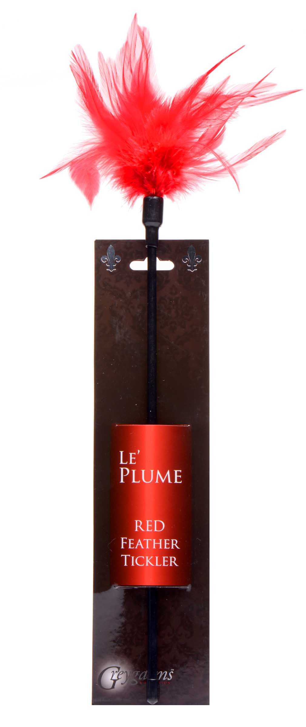 Le Plume Feather Tickler - Red