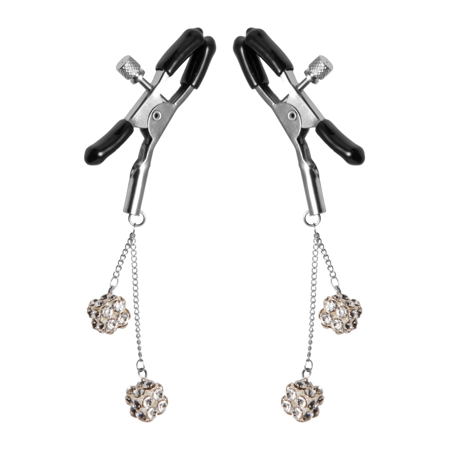 Ornament Adjustable Nipple Clamps with Jewel Accents