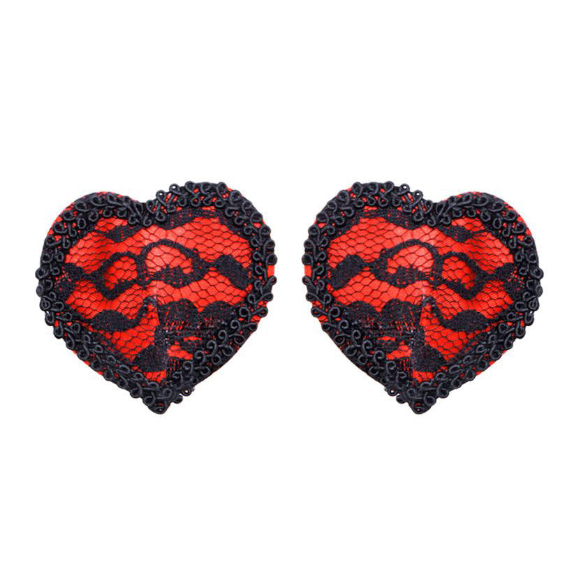 Lacey Red Heart Pasties