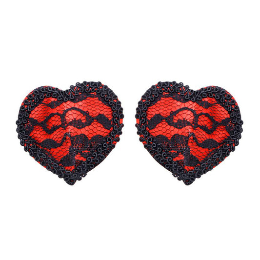 Lacey Red Heart Pasties