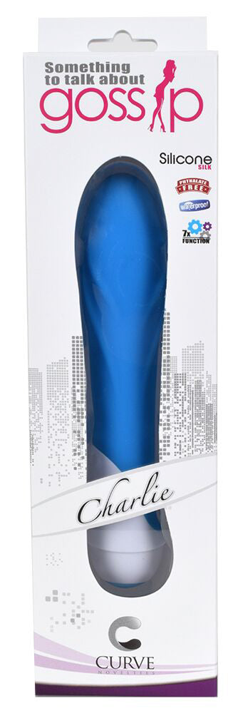 Charlie 7 Function Silicone Vibe- Blue