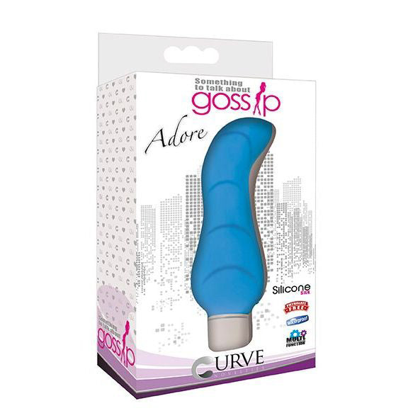 Adore Silicone Mini G-Spot Vibe- Blue