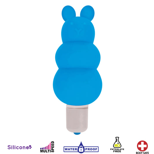 Excite Silicone Ripple Bullet Vibe- Blue