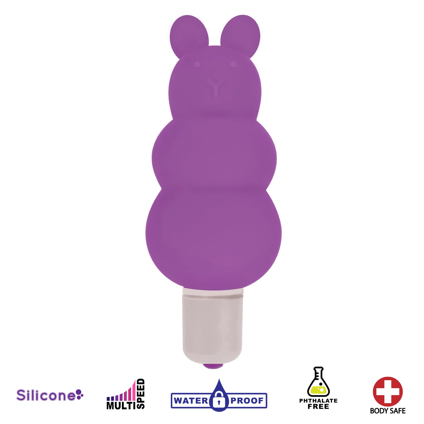 Excite Silicone Ripple Bullet Vibe- Purple