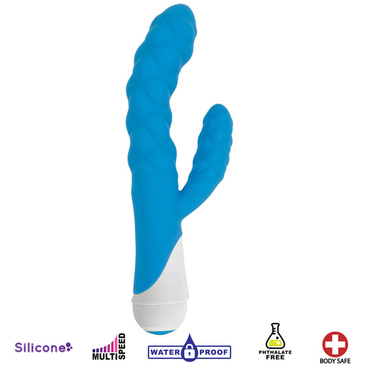 Ellen 20x Silicone Vibrator ��� Blue