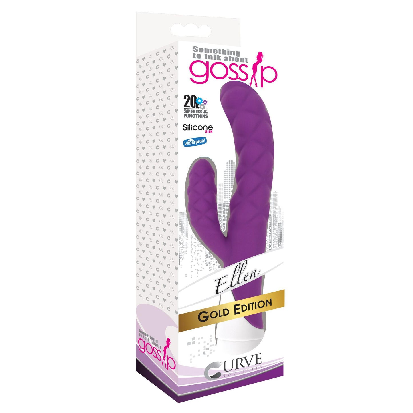 Ellen 20x Silicone Vibrator ��� Purple
