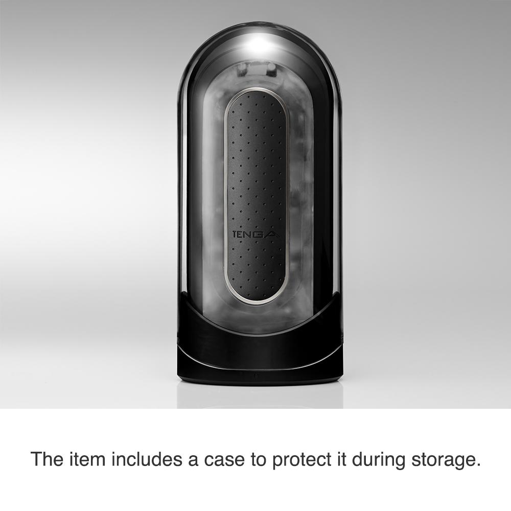Flip 0-Zero Electronic Vibration Stroker- Black