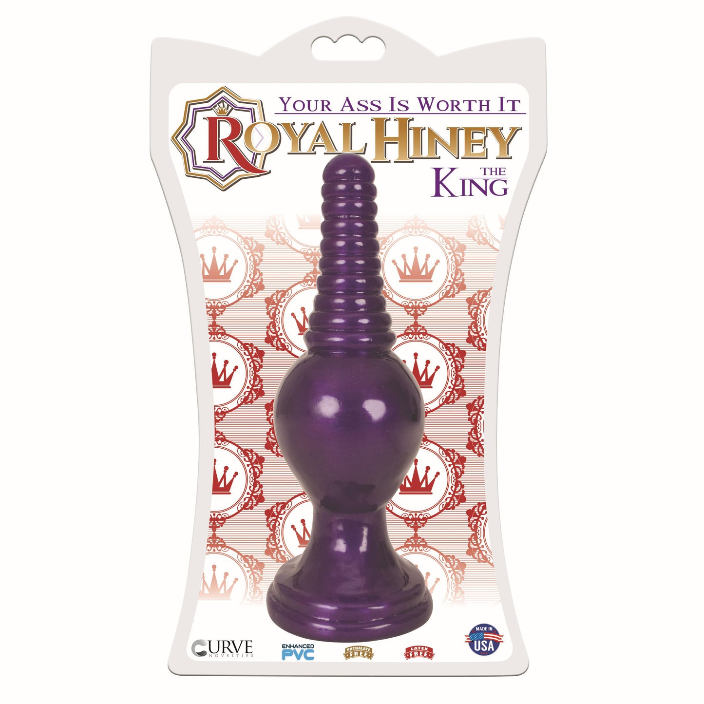 The King Ribbed Tip Anal Plug ��� Purple