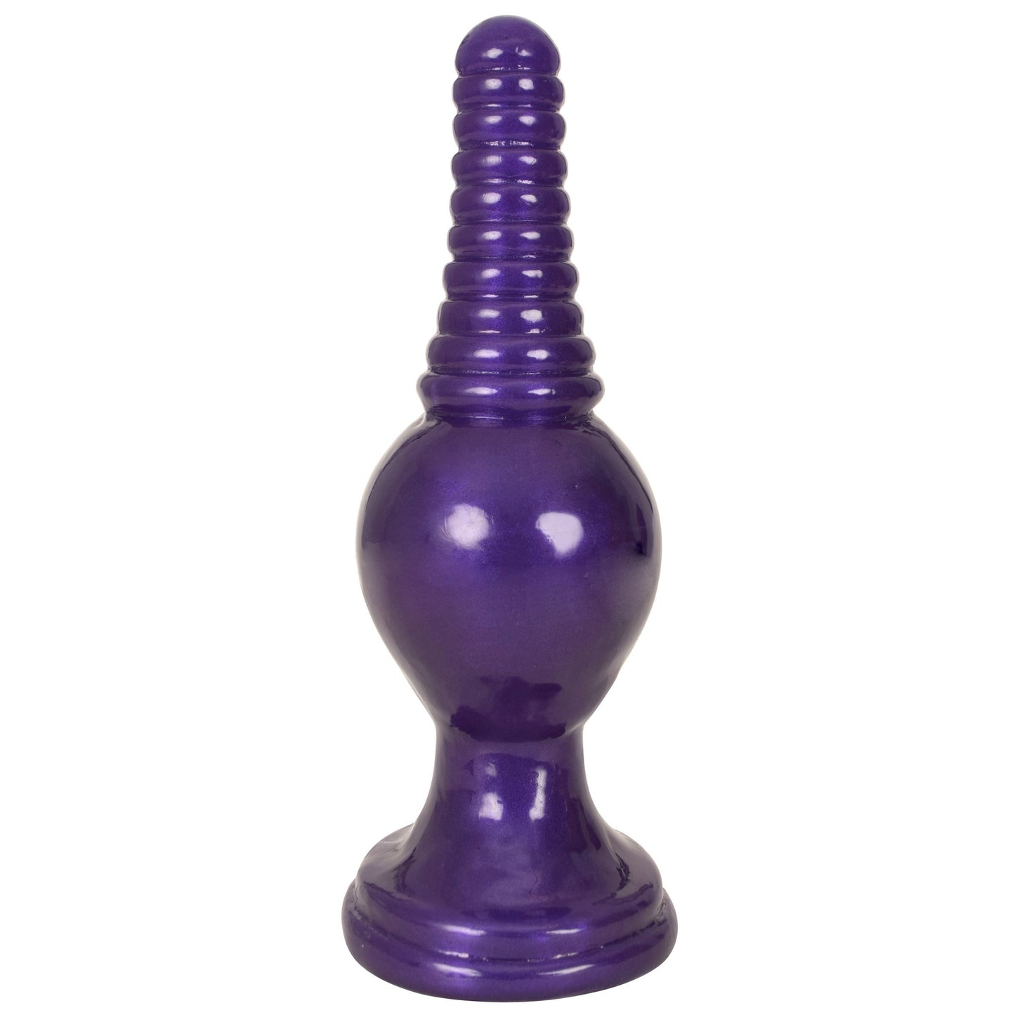 The King Ribbed Tip Anal Plug ��� Purple