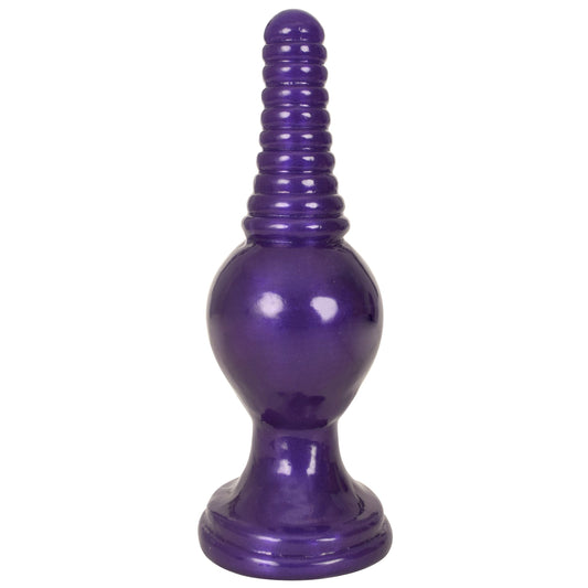 The King Ribbed Tip Anal Plug ��� Purple