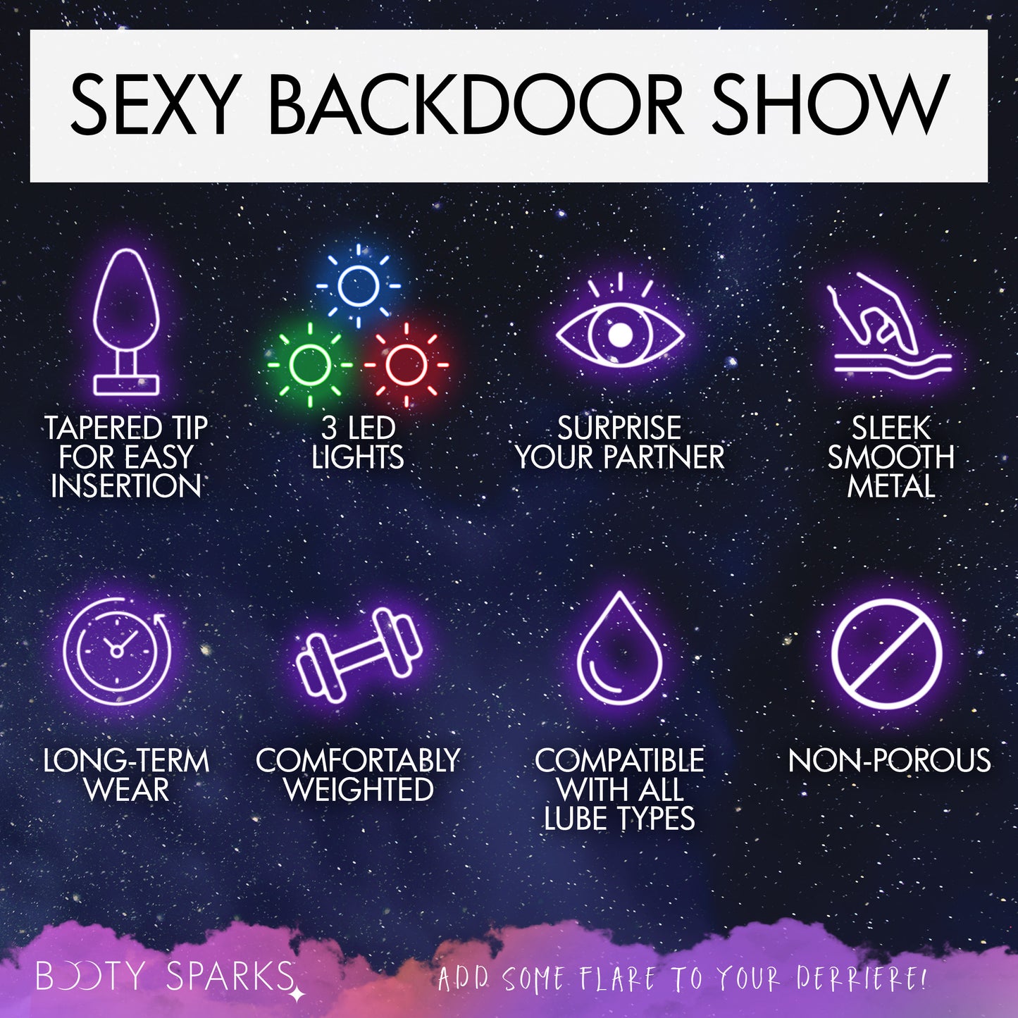 Light Up Anal Plug - Medium