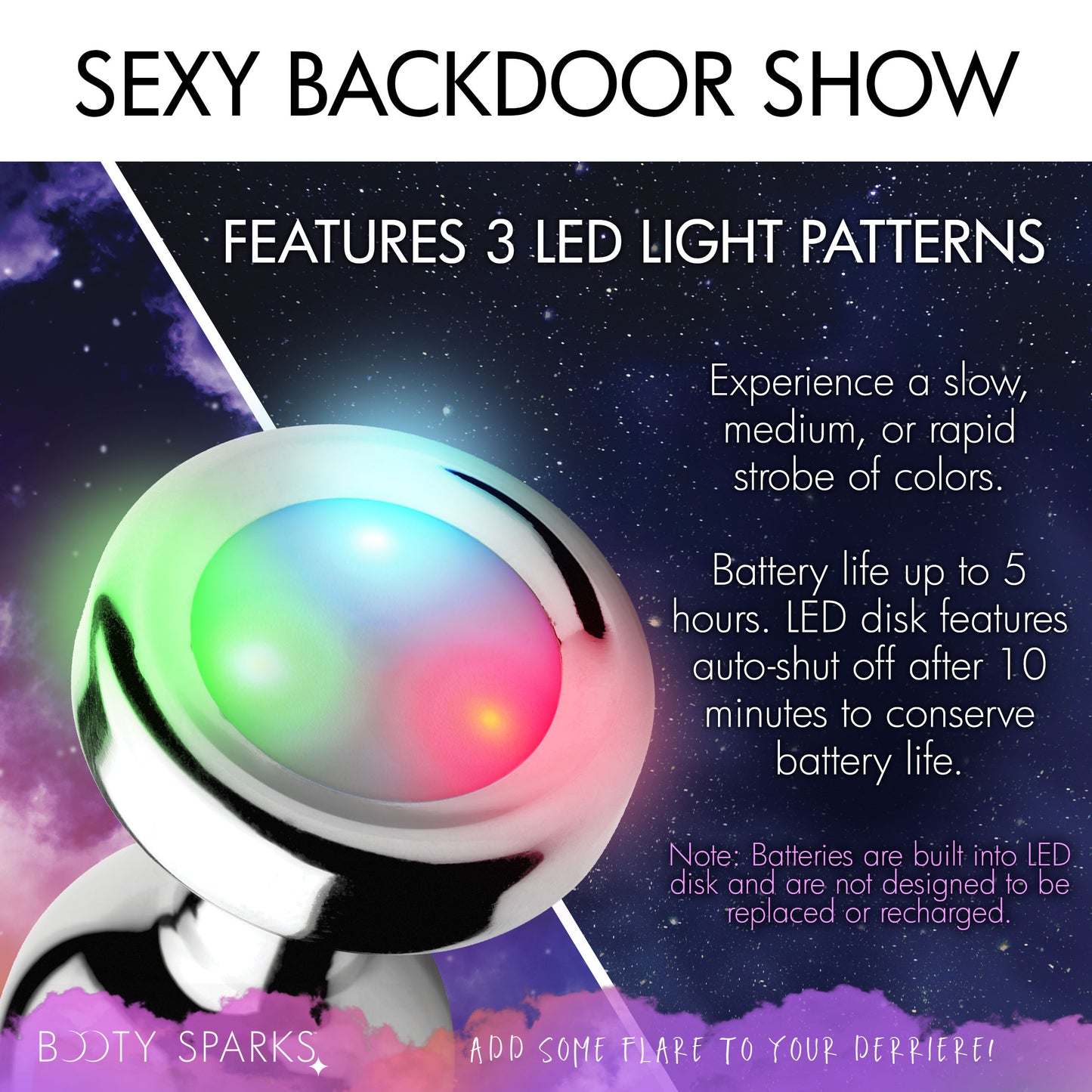Light Up Anal Plug - Medium