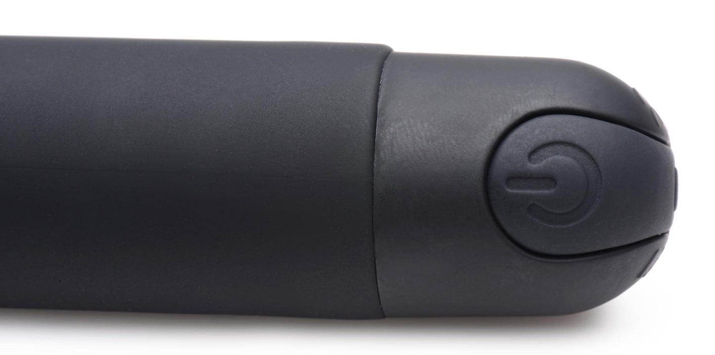 10X Silicone G-Spot Vibrator - Black
