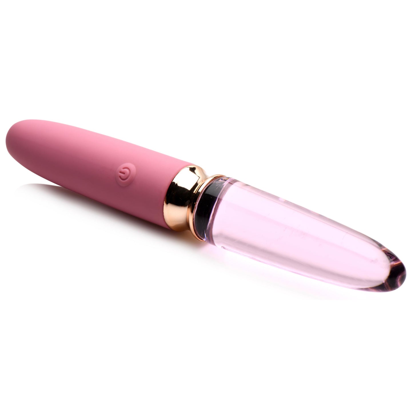 10X Ros�� Dual Ended Smooth Silicone and Glass Vibrator