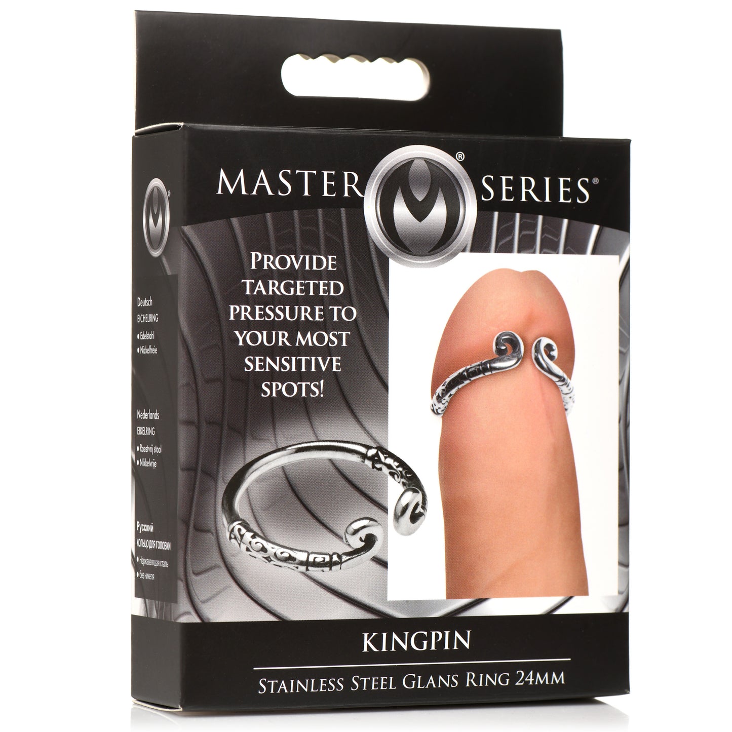 Kingpin Stainless Steel Glans Ring - 24MM