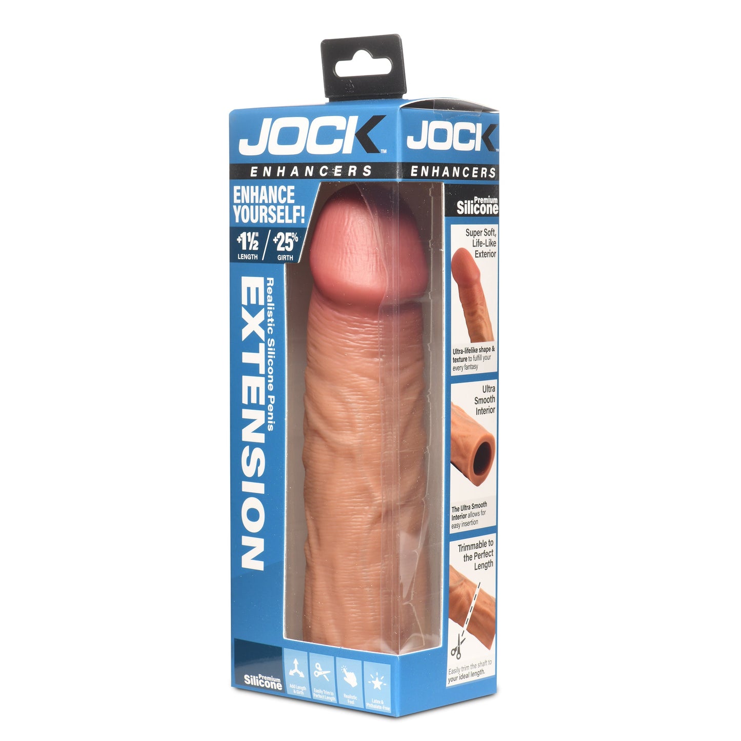 Enhancers 1.5" Silicone Penis Extension Sleeve - Medium